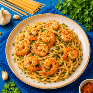 garnélás spagetti